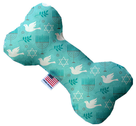 Peace and Hanukkah 10 Inch Canvas Bone Dog Toy