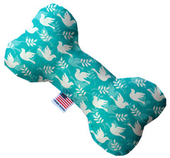 Hope and Peace 10 Inch Canvas Bone Dog Toy