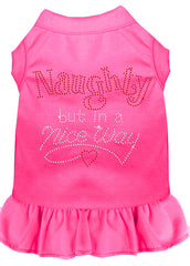 Rhinestone Naughty but in a nice way Dress Bright Pink XXXL 