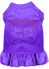Rhinestone Naughty but in a nice way Dress Purple XXXL 