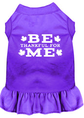 Be Thankful for Me Screen Print Dress Purple XXXL (20)