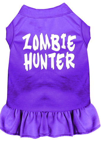 Zombie Hunter Screen Print Dress Purple XXXL (20)