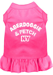 Aberdoggie NY Screen Print Dress Bright Pink XXXL (20)