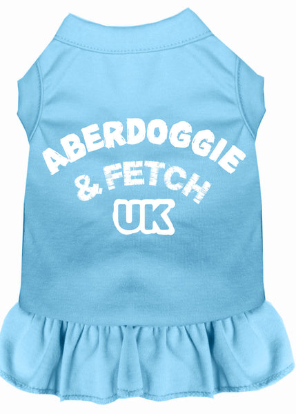 Aberdoggie UK Screen Print Dress Baby Blue XXXL (20)