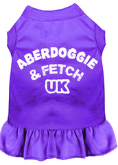 Aberdoggie UK Screen Print Dress Purple XXXL (20)