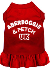 Aberdoggie UK Screen Print Dress Red XXXL (20)