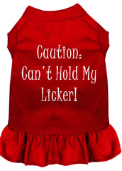 Can't Hold My Licker Screen Print Dress Red XXXL (20)