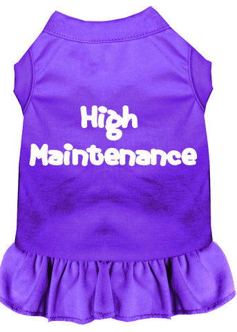 High Maintenance Screen Print Dress Purple XXXL (20)