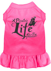 A Pirate's Life Embroidered Dog Dress Bright Pink XXXL 