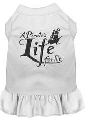 A Pirate's Life Embroidered Dog Dress White XXXL 
