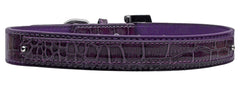 18mm Two Tier Faux Croc Collar