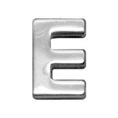 3-4" (18mm) Chrome Letter Sliding Charms A - Z