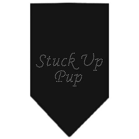 Stuck Up Pup Rhinestone Bandanal