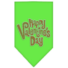 Happy Valentines Day Rhinestone Bandana