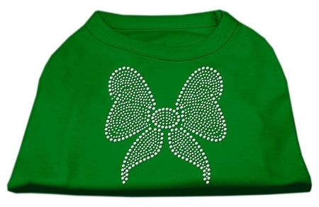 Rhinestone Bow Shirts Emerald Green XXXL (20)