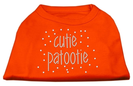 Cutie Patootie Rhinestone Shirts Orange XXXL