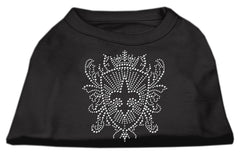 Rhinestone Fleur De Lis Shield Shirts Black XXXL(20)