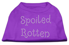 Spoiled Rotten Rhinestone Shirts Purple XXXL(20)