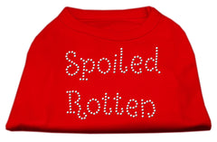 Spoiled Rotten Rhinestone Shirts Red XXXL(20)