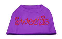Sweetie Rhinestone Shirts Purple XXXL(20)