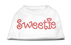 Sweetie Rhinestone Shirts White XXXL(20)