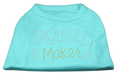Trouble Maker Rhinestone Shirts Aqua XXXL(20)