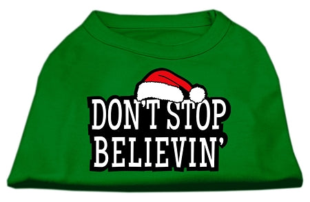 Don't Stop Believin' Screenprint Shirts Emerald Green XXXL (20)