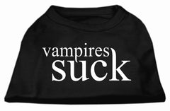 Vampires Suck Screen Print Shirt Black XXXL(20)