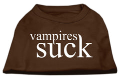 Vampires Suck Screen Print Shirt Brown XXXL (20)