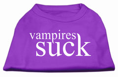 Vampires Suck Screen Print Shirt Purple XXXL(20)