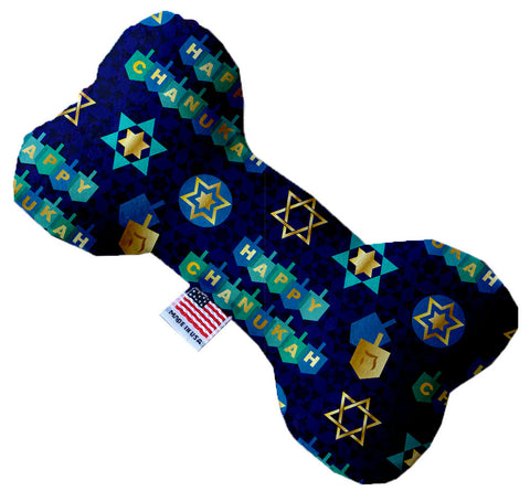 Chanukah Bliss 10 Inch Canvas Bone Dog Toy