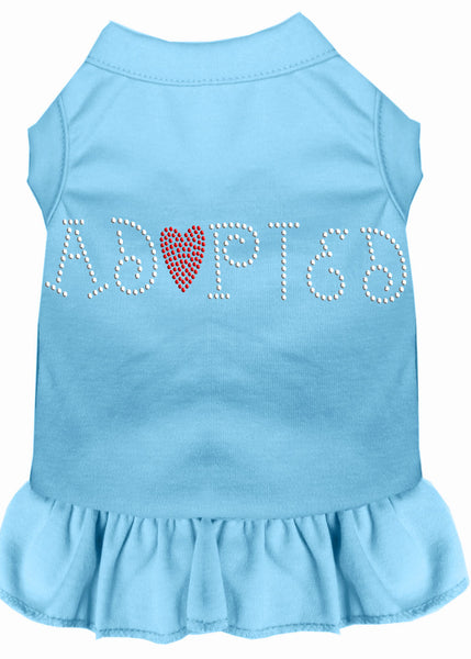 Adopted Rhinestone Dress Baby Blue XXXL 