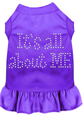 Rhinestone All About me Dress Purple XXXL 