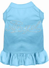 Rhinestone Angel Dress Baby Blue XXXL 