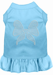 Rhinestone Bow Dress Baby Blue XXXL 