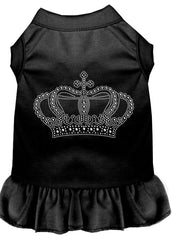 Rhinestone Crown Dress Black XXXL 