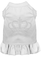 Rhinestone Crown Dress White XXXL 