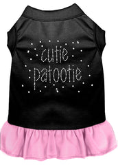 Rhinestone Cutie Patootie Dress Black with Light Pink XXXL 