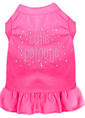 Rhinestone Cutie Patootie Dress Bright Pink XXXL 