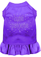 Rhinestone Cutie Patootie Dress Purple XXXL 