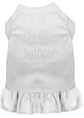 Rhinestone Cutie Patootie Dress White XXXL 