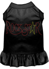 Rhinestone RockStar Dress Black XXXL 