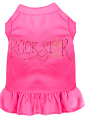 Rhinestone RockStar Dress Bright Pink XXXL 