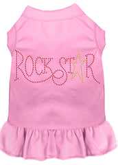 Rhinestone RockStar Dress Light Pink XXXL 