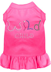 Rhinestone Wild Child Dress Bright Pink XXXL 