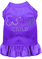 Rhinestone Wild Child Dress Purple XXXL 