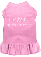 I really did eat the Homework Screen Print Dress Light Pink XXXL (20)