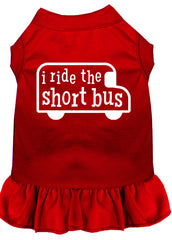 I ride the short bus Screen Print Dress Red XXXL (20)