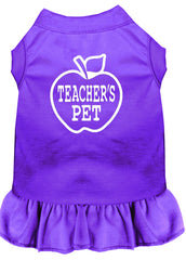 Teachers Pet Screen Print Dress Purple XXXL (20)