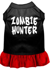 Zombie Hunter Screen Print Dress Black with Red XXXL (20)